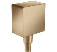 raccord de tuyau Axor Starck FixFit de taille artisanale avec disconnecteur et corniÃšre en plastique, Coloris: bronze brossÃ© - 26455140