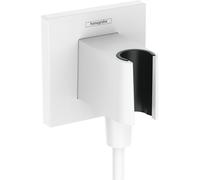 hansgrohe FixFit E raccord mural, avec support de douche, 26889700, Couleur: Blanc mat