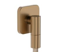 Hansgrohe Raccord mural FixFit Fine Q avec clapet anti-retour Bronze brossé 28884140