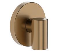 hansgrohe FixFit Fine S raccord mural avec clapet anti-retour, 28882140, Couleur: Bronze brossé