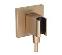 hansgrohe FixFit Porter E raccord de tuyau 26889140 pour douchette, bronze brossé