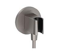 Hansgrohe Raccord de tuyau FixFit Porter S 26888340 pour douchette chrome noir brossé