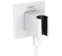 Hansgrohe Fixfit raccord coudé avec support blanc 26889700
