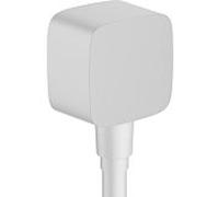 hansgrohe Fixfit raccord de tuyau 26457700 avec Clapet anti-retour , blanc mat