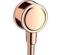 hansgrohe Fixfit raccordement mural 16884300 avec clapet anti-retour, or rouge poli
