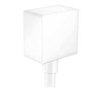 Hansgrohe Fixfit Square Blanc - Uscita Mural Avec Valve Anti-retour 264557