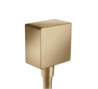 raccord de tuyau Axor Starck FixFit de taille artisanale avec disconnecteur et corniÃšre en plastique, Coloris: bronze brossÃ© - 26455140