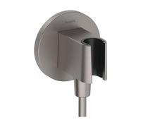 Hansgrohe Fixfit support de douchette + coude de raccordement Brushed Black chr 26888340