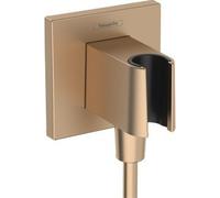 Hansgrohe Fixfit support de douchette incl. coude de raccordement Brushed Bronze 26889140