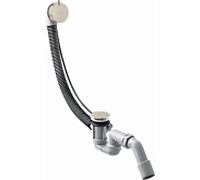 Hansgrohe Axor Flexaplus S set complet, garniture de vidage et de trop-plein, pour baignoires normales 58316, Coloris: Nickel brossé - 58316820
