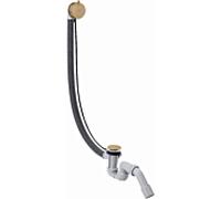 hansgrohe Flexaplus set complet 58318140 set de vidage et trop-plein, bronze brossé