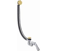 Hansgrohe Axor Flexaplus S set complet, garniture de vidage et de trop-plein, pour baignoires spÃ©ciales, 58318, Coloris: laiton brossÃ© - 58318950