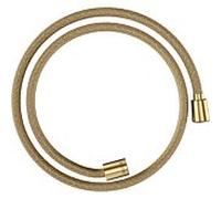 hansgrohe flexible de douche textile 28227250 1250 mm, écrou 1x conique, 1x cylindrique, optique or brossé