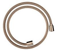 hansgrohe flexible de douche textile 28227300 1250 mm, écrou 1x conique, 1x cylindrique, or rouge poli