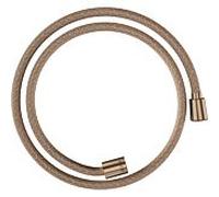 hansgrohe flexible de douche textile 28227310 1250 mm, écrou 1x conique, 1x cylindrique, or rouge brossé