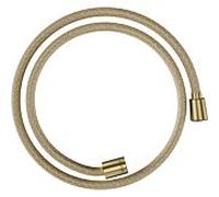 hansgrohe flexible de douche textile 28227950 1250 mm, écrou 1x conique, 1x cylindrique, laiton brossé