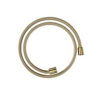 Hansgrohe Flexible de douche textile 28227950 1250 mm, écrou conique et cylindrique, laiton brossé