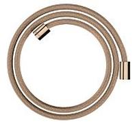 Hansgrohe Flexible de douche textile 28261300 – 1600 mm, écrous cylindriques des deux côtés, or rouge poli