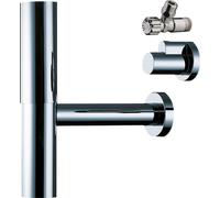 hansgrohe Siphon complet Flowstar 52120000 avec vanne d'angle, chromé