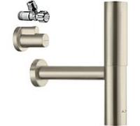 Hansgrohe Axor Flowstar Designsiphon set, avec deux robinets dangle et tiroirs, 51304, Coloris: Nickel brossÃ© - 51304820