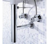 hansgrohe Siphon complet Flowstar 52120000 avec vanne d'angle, chromé