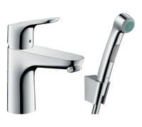 Hansgrohe Focus 100 Mitigeur bidet avec vidage et douchette chrome 31927000