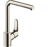 Hansgrohe Mitigeur de cuisine Focus 31817800 – Bec orientable, jet laminaire