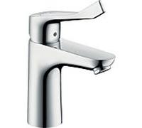 hansgrohe Focus Mitigeur de lavabo, manette extra-longue, ComfortZone100, saillie 119mm, vidage à tirette, chromé, 31911000