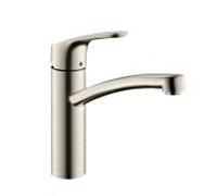 hansgrohe Focus E2 Mitigeur cuisine 31806800 aspect acier