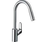 hansgrohe Focus M41 Mitigeur monocommandÃ© pour cuisine 240, Ã©co, 2 types de jet, 31833, Coloris: chrome - 31833000