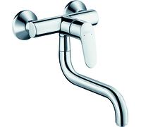hansgrohe Focus M41 Mitigeur monocommande de cuisine, montage mural Bec bas, 1 jet, chromé, 31825000