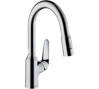 Hansgrohe Focus m42 1-gr mitigeur de cuisine 180 avec douchette extractible chrome 71862000