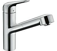 hansgrohe Focus M42 Mitigeur de cuisine 150, avec douchette extractible 1 jet, sBox, chromé, 71829000