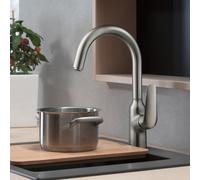 hansgrohe Focus M42 Mitigeur de cuisine, pivotant, 71802800, M421-H220