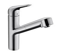 hansgrohe Focus M42 Mitigeur de cuisine pivotant, avec douchette extractible, 71865000,
