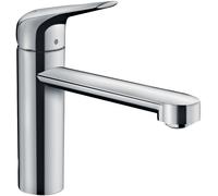 hansgrohe Focus M42 Mitigeur monocommande de cuisine 120, 1 jet, 71806000, Couleur: chrome