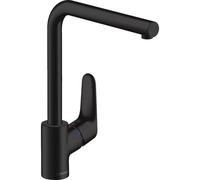 Hansgrohe Focus Mitigeur de cuisine 1 trou 280 mm avec bec droit pivotant noir mat 31817670