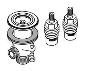 hansgrohe From-vtl. Axor 3-L. Bras WT. 97357000 partie supérieure chaude + froide