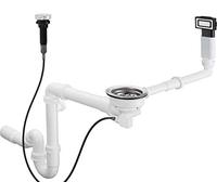 hansgrohe vidage / trop-plein match0 660 43931800 D14-11 BSO, acier inoxydable, automatique, pour lavabos simples