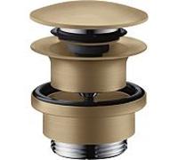 hansgrohe garniture de vidange 51300140 Push-Open, pour mitigeur lavabo et bidet, bronze brossé