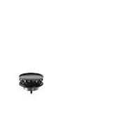 hansgrohe garniture de vidange 51301330 non verrouillable, pour lavabo, chrome noir poli
