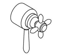 Hansgrohe hansgrohe Axor Carlton Poignée Triostat chrome Quantité:1