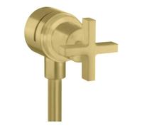 Hansgrohe hansgrohe Axor Citterio Arrêt avec clapet anti-retour, croix, laiton brossé Quantité:1