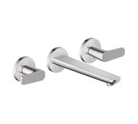 Hansgrohe hansgrohe Axor Citterio C cub cut Robinet lavabo 3 trous, chrome, encastré mural, bec 193 mm Quantité:1
