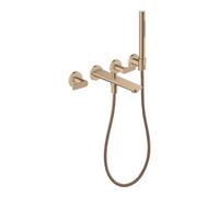 Hansgrohe AXOR Citterio C Mitigeur de baignoire encastré 3 trous Cubic cut Or rouge poli 49481300
