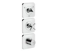 Hansgrohe hansgrohe Axor Citterio E Ensemble complet Thermostat encastré 380/120, avec rosace, chrome Quantité:1