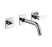 Hansgrohe hansgrohe Axor Citterio M Ensemble complet Mitigeur lavabo 3 trous, bec 166 mm, rosé, chrome Quantité:1