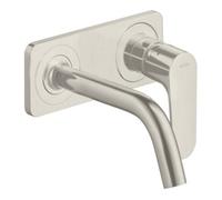 Hansgrohe hansgrohe Axor Citterio M Ensemble complet Mitigeur lavabo encastré, A 167 mm, avec plaque, aspect acier inoxydable Quantité:1