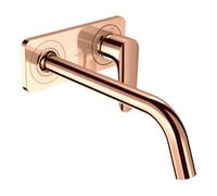 Hansgrohe hansgrohe Axor Citterio M Ensemble complet Mitigeur lavabo encastré, A 227 mm, avec plaque, poli or rouge Quantité:1