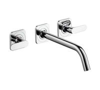 Hansgrohe hansgrohe Axor Citterio M Ensemble complet Mitigeur lavabo mural 3 trous, bec 226 mm, rosace, chrome Quantité:1
